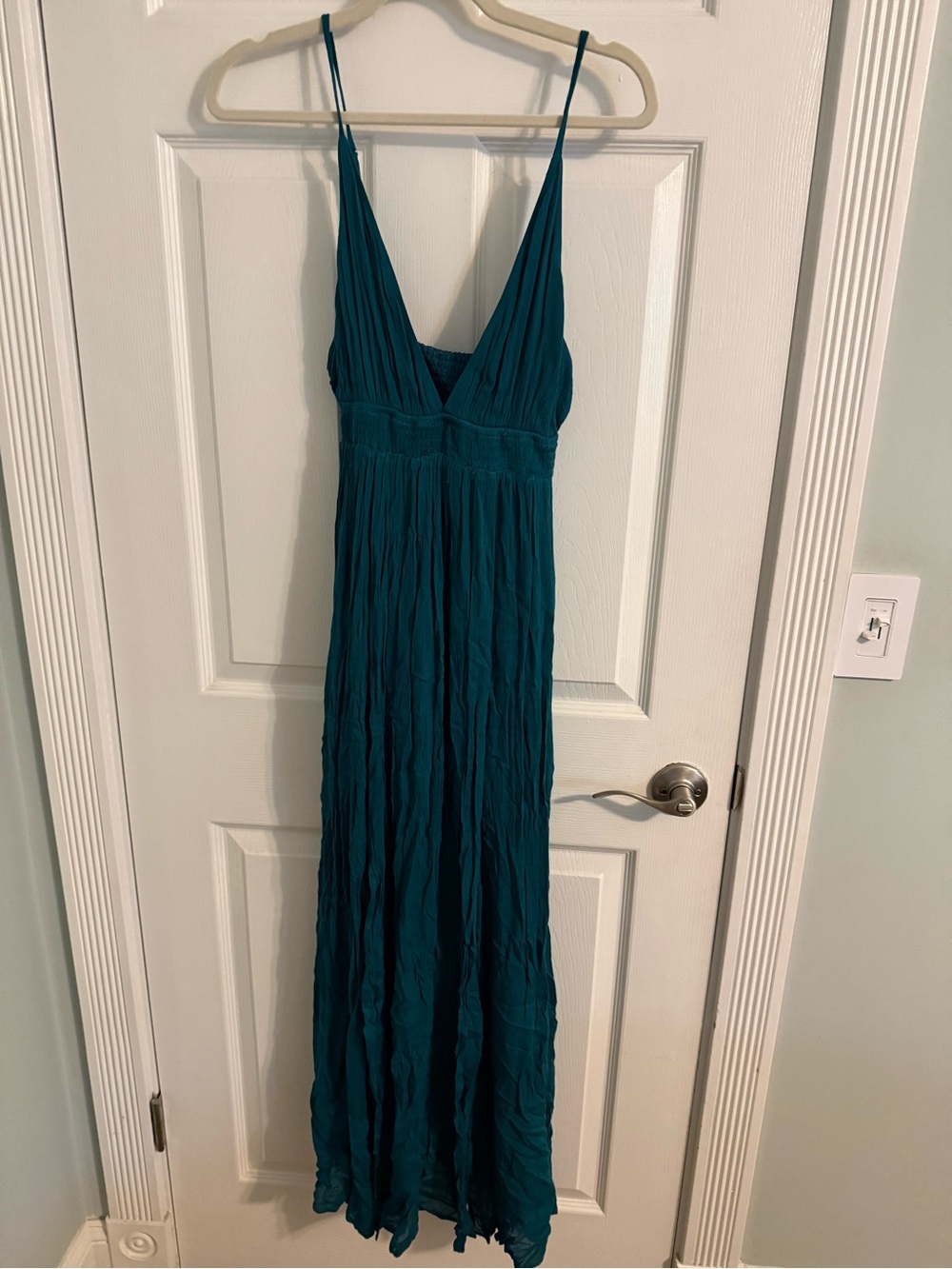 Wishlist Teal Spaghetti-Strap Maxi Dress